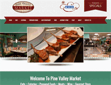 Tablet Screenshot of pinevalleymarket.com